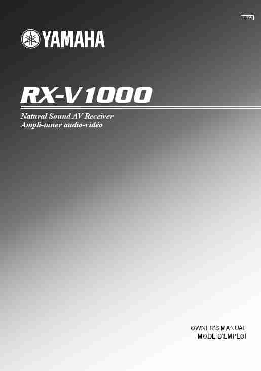 Yamaha Stereo System RX-V1000-page_pdf